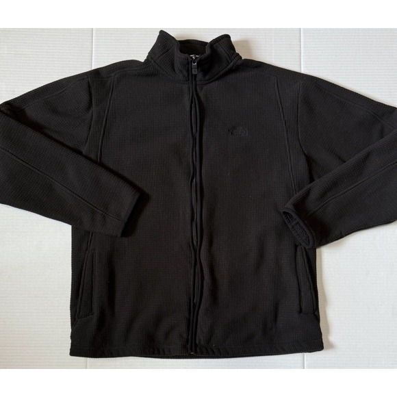 The North Face Other - THE NORTH FACE - Men's Black Waffle Fleece Jacket -‎ Size Large